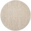 Cream Abstract 11' Round Synthetic Easy-Care Area Rug