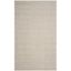 Hand-Knotted Gray Geometric Wool and Viscose Area Rug, 5' x 8'