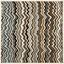 Brown and Multi Wool Chevron Square Area Rug, 7' x 7'