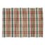 Multicolor Plaid Woven Water Hyacinth Placemats, Set of 4