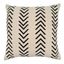 Natural Chevron 22" Cotton Square Throw Pillow