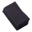 Black Hemstitch Border Cloth Dinner Napkins, 20 in, Set of 4