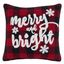 Red Buffalo Plaid Merry & Bright 16" Cotton Polyester Pillow Cover