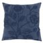 20'' Denim Stone Washed Floral Cotton Throw Pillow