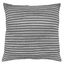 22" Black and White Cotton Corded Line Pillow Cover