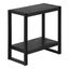 Industrial Black Metal and Reclaimed Wood Rectangular Accent Table