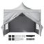 White 10x10ft Pop-Up Canopy Tent with Sidewalls and Bag