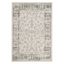 Handmade Blue and Beige Floral Motif Rectangular Rug