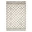 Ivory Elegance Hand-Tufted Wool and Cotton 6' x 9' Shag Rug