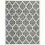 Handmade Tufted Wool Square Rug in Dark Grey, Stain-Resistant