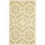 Handmade Ivory Wool Area Rug with Geometric Pattern