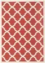 Reversible Easy-Care Red Synthetic 9' x 12' Outdoor Rug