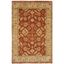 Hand-Knotted Red Wool Rectangular Rug 4' x 6'