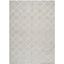 Gray Geometric Hand-knotted Wool and Cotton 9' x 12' Rug