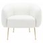 Alena Cream Gold Luxe Mid-Century Accent Chair