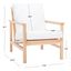 Madison Natural Ash Wood and Rattan 37" Accent Chair