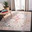 Gray and Cream 4' x 6' Oriental Synthetic Rug