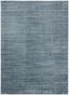 Elysian Blue and Grey Hand-Knotted Wool Blend 4x6 Area Rug