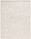 Ivory Beige Floral Hand-Tufted Wool 8' x 10' Rug