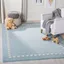 Blue Hand-Tufted Wool Kids' 8' x 10' Rug