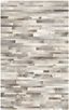 Handmade Geometric Cowhide Gray Area Rug 10' x 14'