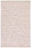 Ivory and Beige Handmade Wool Flat Woven Area Rug, 4' x 6'