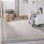 Hand-Tufted Whimsy Wool Square Rug for Kids in Gray