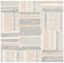 Ivory and Grey Hand-Tufted Wool Geometric Square Rug, 5' x 5'