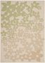 Beige and Sweet Pea Floral Tufted Rectangular Rug 5' x 7'