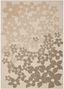 Beige and Brown Floral Tufted Handmade Rectangular Rug