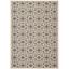 Anthracite and Beige Geometric Tufted Indoor/Outdoor Rug