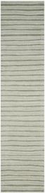 Nimbus Cloud Gray Tufted Wool Stripe Runner Rug 2'3" x 10'