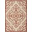 Handmade Rectangular Red Tufted Synthetic Area Rug