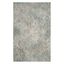 Abstract Grey & Light Blue Synthetic 4' x 6' Reversible Rug