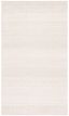 Ivory Flat Woven Hand-Tufted Wool Area Rug, 5' x 8'