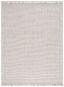 Ivory and Natural Flat Woven Wool Area Rug, 9' x 12'