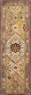 Elegant Red and Rust Hand-Tufted Wool Runner Rug - 2'6" x 12'