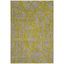 Light Grey/Green Floral Synthetic Rectangular Area Rug