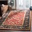 Handmade Red and Navy Wool 4' x 6' Tufted Area Rug