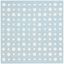 Blue and Ivory Hand-Tufted Wool Kids Polka Dot Rug, 5' x 5'