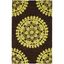 SoHo 7'6" x 9'6" Brown and Green Hand-Tufted Area Rug