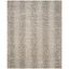 Gray Geometric Hand-Knotted Wool 8' x 10' Area Rug