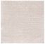 Beige Geometric Shag Synthetic Square Area Rug, 79" x 79"