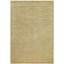 Beige Geometric Hand-knotted Wool and Viscose Rug 6' x 9'