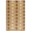 Handmade Brown Wool and Viscose 4' x 6' Rectangular Rug