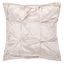 Blush Gold Pintuck Embellished Velvet Throw Pillow