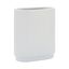 White Ceramic Ridged 8" Table Vase