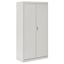 Dove Gray Steel Lockable Office Storage Cabinet with Adjustable Shelving