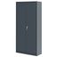 Charcoal Steel Freestanding Lockable Office Cabinet, 72'' H x 36'' W