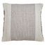 Gray Kantha Stitch 22" Square Cotton Throw Pillow